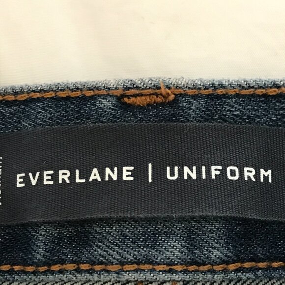 Everlane Uniform The Slim Jeans Men 29x30 Blue Low Rise Dark Wash Stretch 17097 - Picture 9 of 12